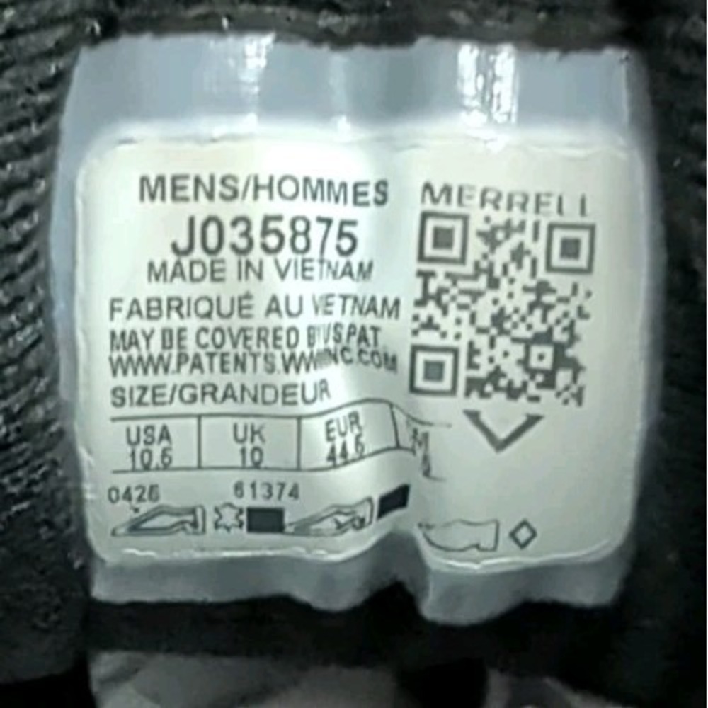 Merrell Men's Moab 3 Hiking Shoes Black Night Vibram Soles Sz 10.5 J035875 - Picture 8 of 9